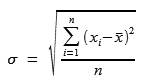 standard deviation